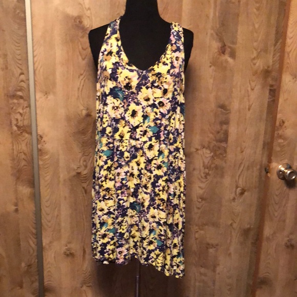 H&M multicolored asymmetrical tiered sundress - Picture 1 of 6